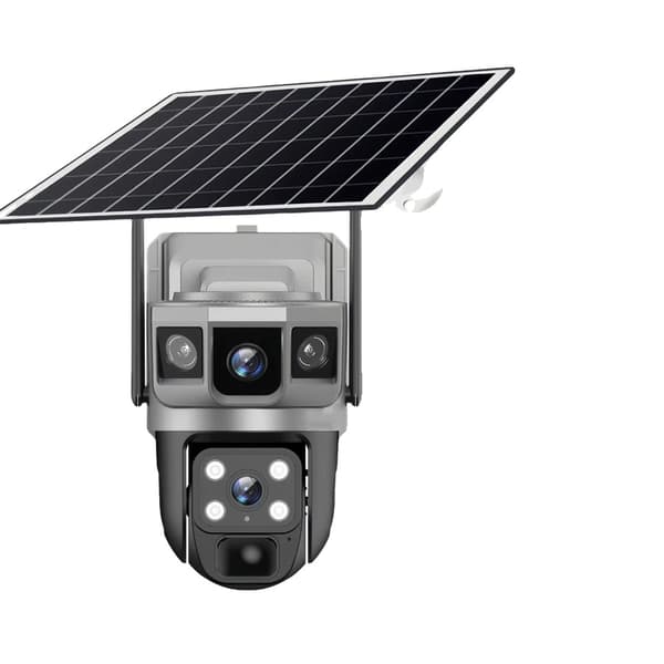 Solcelledrevet IP-kamera, 12MP, 4G-forbindelse, 4G Kamera Ingen Kort, Type-C-a, PAL-a