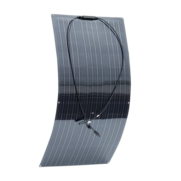 Solpanel, Semi-Fleksibelt Design, 150W Effektudgang, Sort 21.6V 150W
