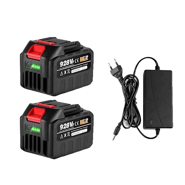 Genopladeligt Lithium Batteri, 20V, LED Indikator, 2-928VF-1 Oplader 2-928VF-1  Charger 2-928VF-1  Charger