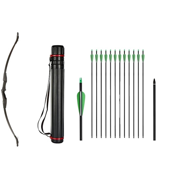 Ungdoms Recurve Bue, Nedtageligt Design, Egnet til Begynder Teenagere, 20lbs Sæt 2 20lbs Set 2 20lbs Set 2
