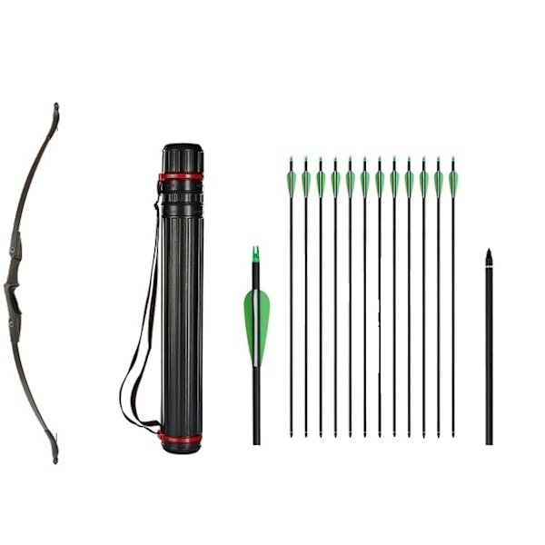 Ungdomsbåge för recurve, hopfällbar design, lämplig för nybörjarungdomar, 20lbs Set 2 20lbs Set 2 20lbs Set 2