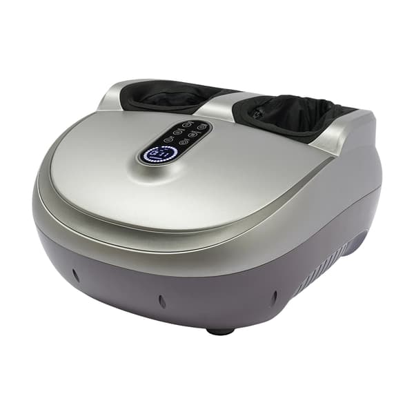 Fodmassageapparat, 9 Intensiteter, 5 Tilstande, Sølv, EU-stik