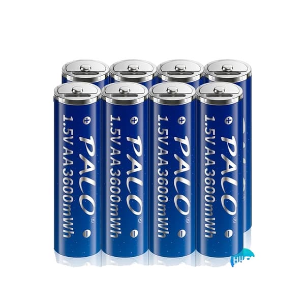 Uppladdningsbart AA-batteri, 1,5V, Snabbladdning, 8PCS AA