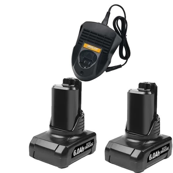 Erstatningsbatteri, 12V Lithium-ion, 3000mAh kapacitet, 2 sæt