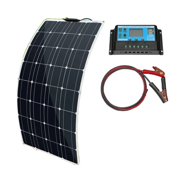 Solpanel, Høj Effektivitet Monokrystallinsk, Fleksibelt Design, 100w solsystem