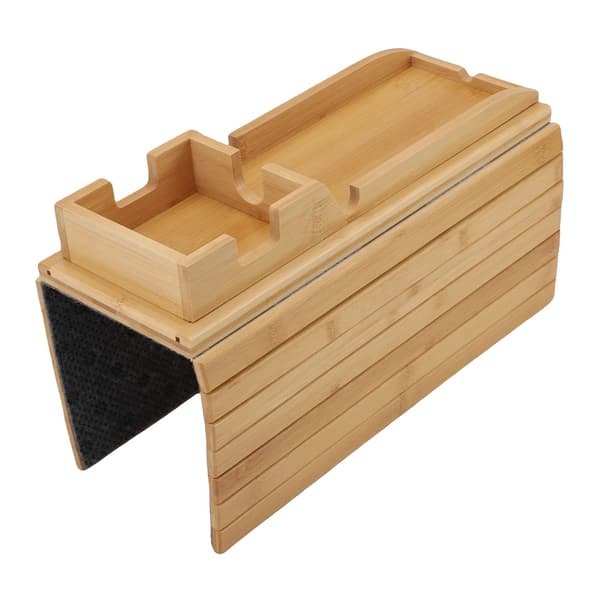Sofa Arm Tray, Aftagelig, Sammenfoldelig, Lys Gul