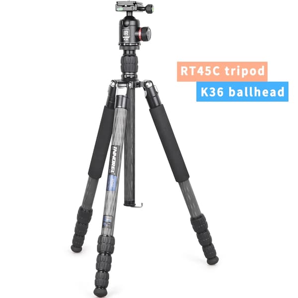 Stativ, Lätt Kolfiber, Mångsidig Monopod Funktion, RT45C med K36