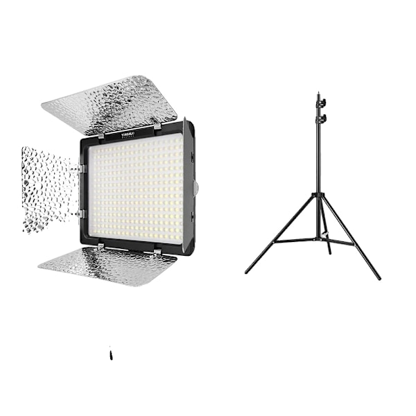 Justerbar LED-videolampa, 3200-5500K färgtemperatur, CRI 95+,YN300III Kit 7YN300III Kit 7 YN300III Kit 7 YN300III Kit 7