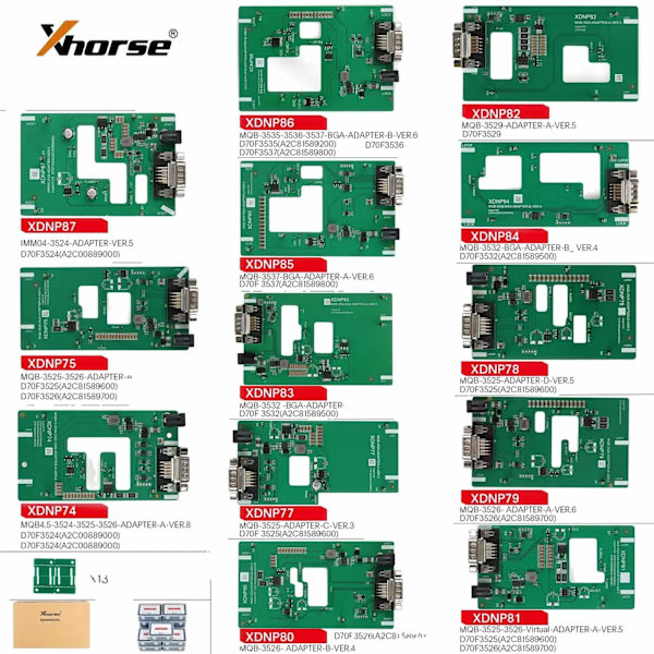 Xhorse MQB48 Adapteri Setti, Ei Juottamista, 13 Osaa