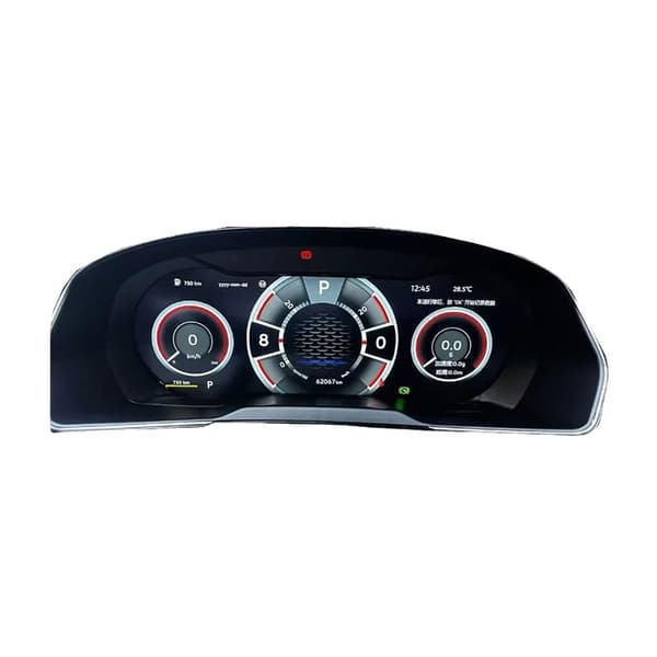 Instrumentpanel Cluster, Kompatibel med Golf 7/7.5, Hög Synlighet Display, svart