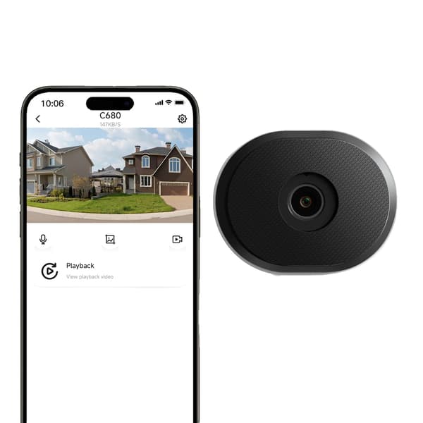 Säkerhetskamera, Fullfärgsnattseende, Smart Detektion, C680-1PACK