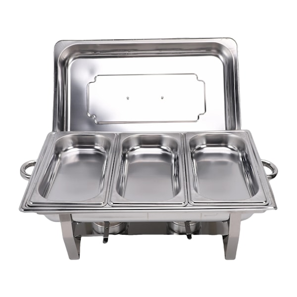 Chafing Dish, Rostfritt Stål, Bufféset, Silver