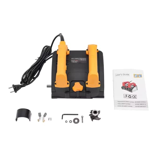 Elektrisk Vægplaner, 1200W, 4 mm Skæredybde, Appelsin