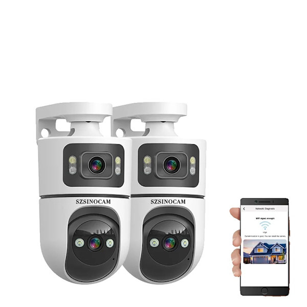 IP Kamera, 3 MP, WiFi-forbindelse, WiFi NE Kort 2PCS