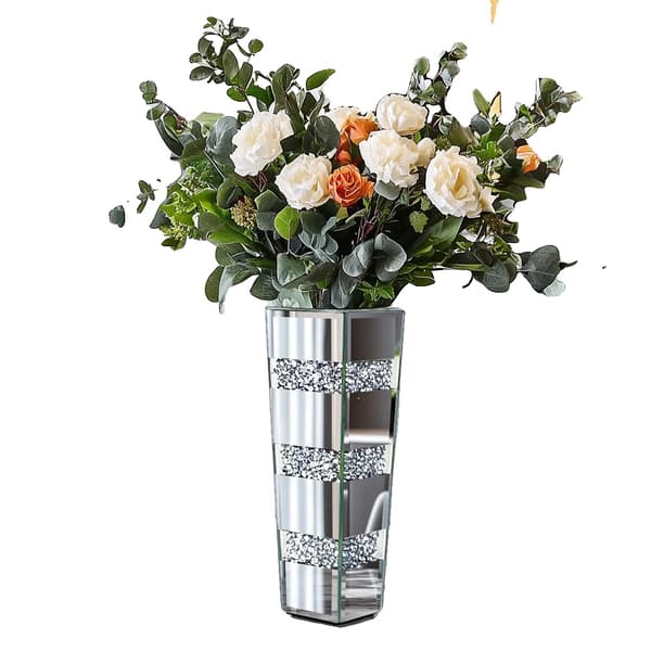 Blomvas, Nutida Design, Glittrande Kristalleffekt, 10cmx30cm