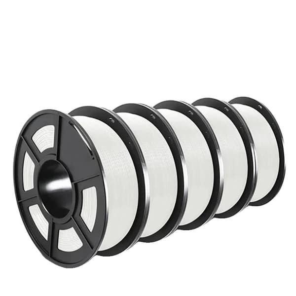 3D Filament, Hög styrka, Inga bubblor, PETG Vit 5