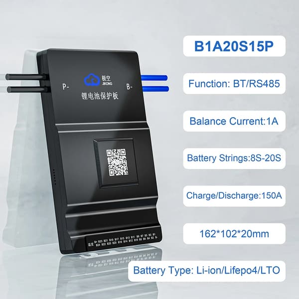 Smart BMS, Aktiv Balansfunktion, Bred Kompatibilitet,B1A20S15P