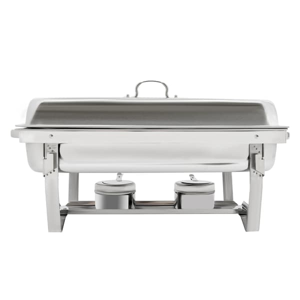 Buffet Chafing Dish Sæt, 4-delt Madvarmer, Alkoholbrænder Inkluderet