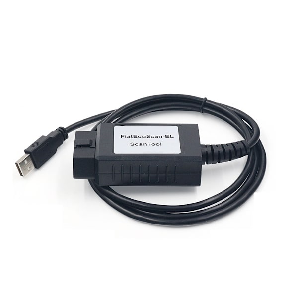 Fiatecuscan-adapter, OBD2-kontakt, diagnostisk., Multiecuskan