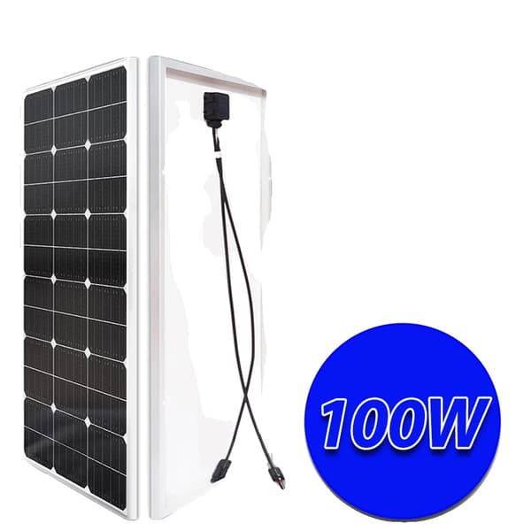 Solpanel, Monokristallint Material, Hög Effektivitet, 100W 1020x515mm