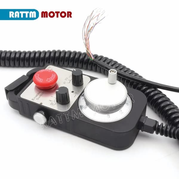 CNC HandWheel, 4-axlig kontroll, nödstoppfunktion, Trådstil