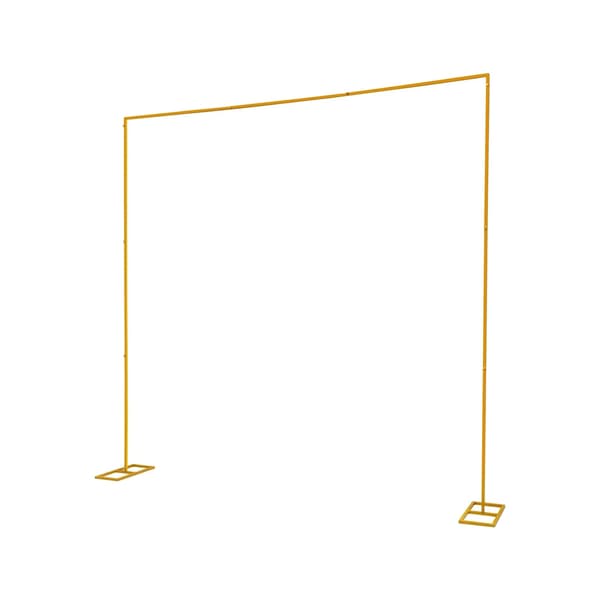 Backdrop Stativ, Justerbar Højde 1,09m til 3m, Robust Bassedesign, Guld, 3m