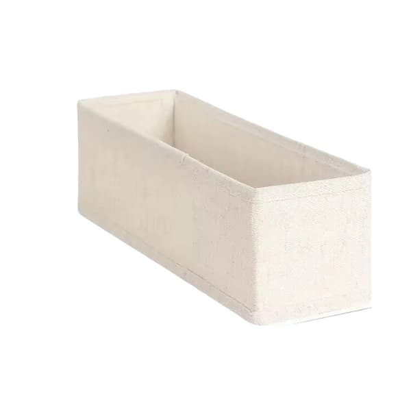 Opbevaringsorganisator, Foldbart Design, Holdbart Stofmateriale, Beige 2stk