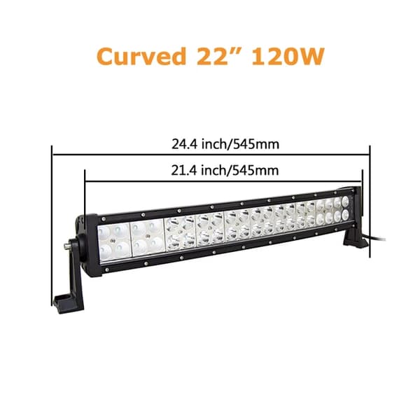 Lysbar, Buet Design, Dobbelt Række Konfiguration, 120W Ingen Ledning Kit