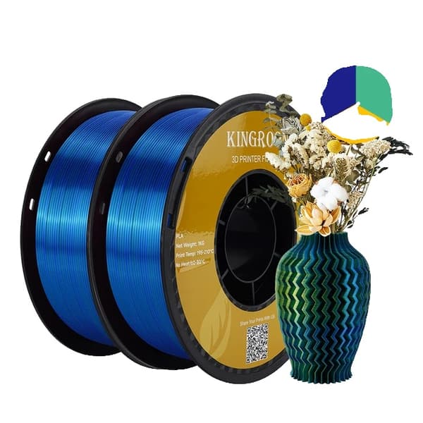 3D-utskrift Filament, PLA-material, 1 kg Spole, D-2KG