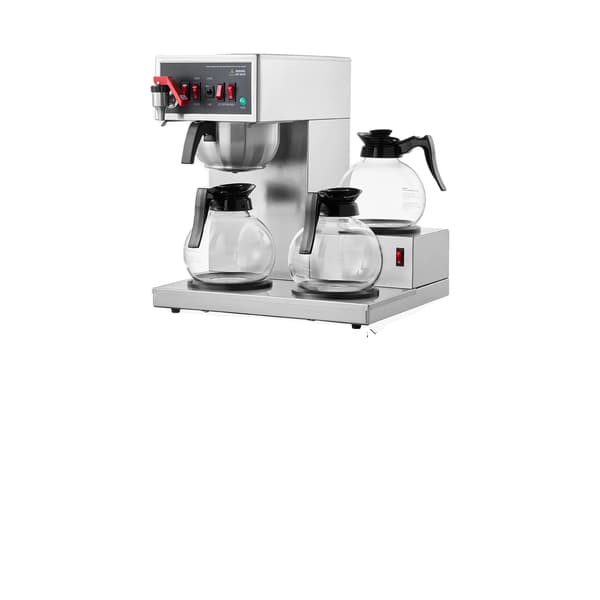 Kaffemaskine, 12-13 kop kapacitet, 3 varmeplader, 12 Kopper
