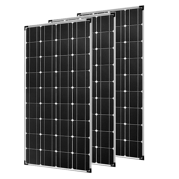 Monokristallint solpanelpaket, 150W paneler, 12V/24V kontrollerare,450 watt 450w 450w