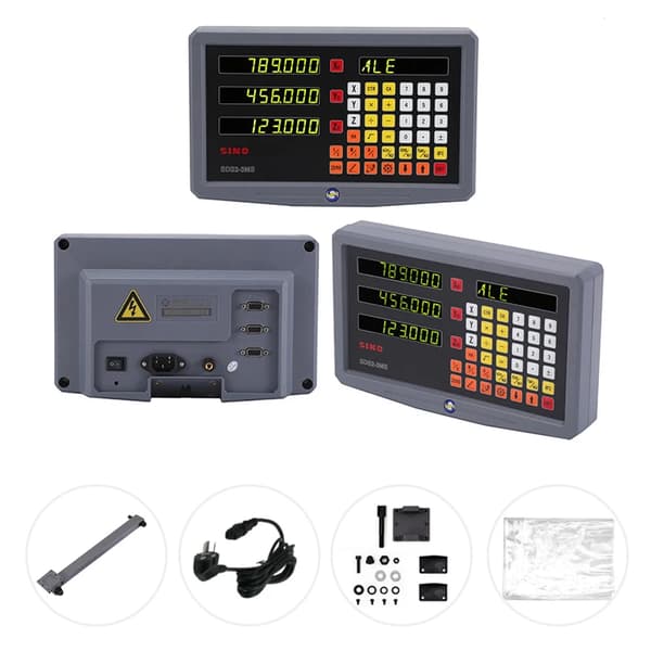 SINO LCD DRO Skærm, 2-4 Akse Support, Flersproget Brugergrænseflade, SDS3MS (3 Akser)