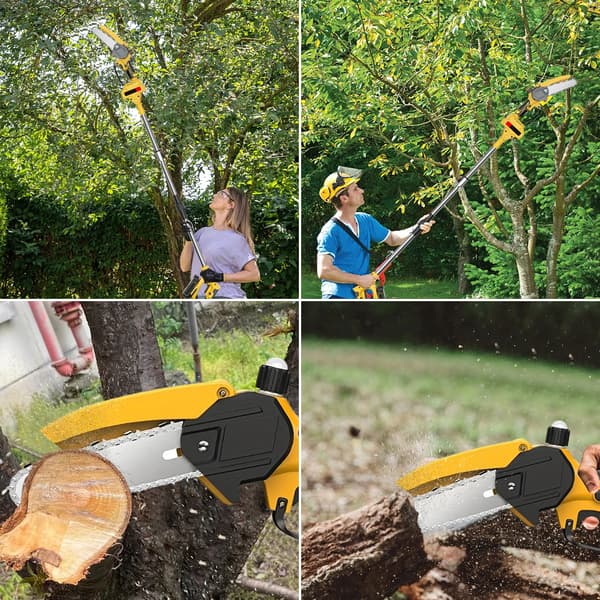Sähkösaha, teleskooppivarsi, 2-in-1 oksasaha, 2 PARISTOA, EU