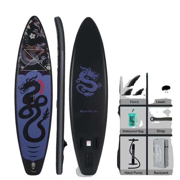 Oppustelig Paddle Board, Holdbart Materiale, Ideel til Vandaktiviteter, SUPFR17U