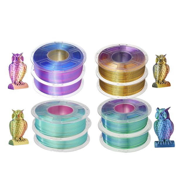 3D-printer filament, dobbelt farvekapacitet, boblefri ydeevne, SKDC-8 MIX01