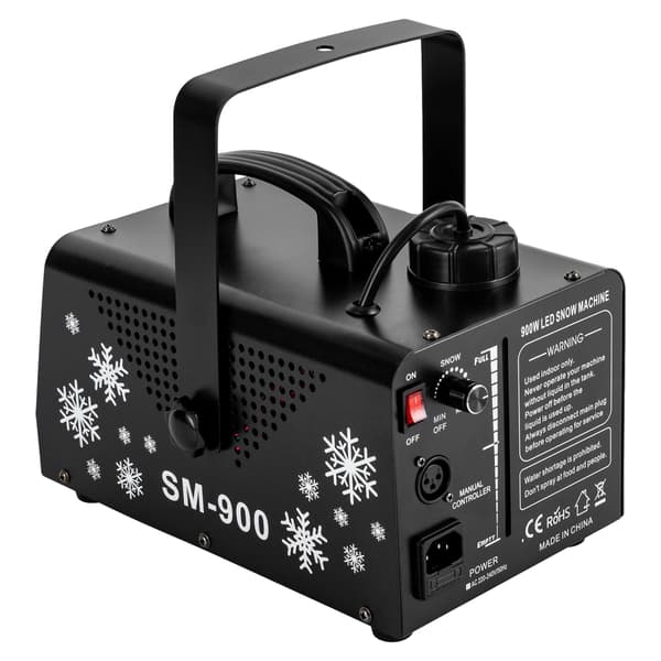 Snömaskin, Inomhus/Ute, Fjärrkontrollsdrift, svart