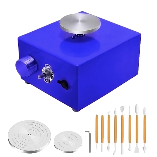 Elektrisk drejskiva, LCD-skärm, 350W effekt, E-EU mini E-EU mini E-EU mini