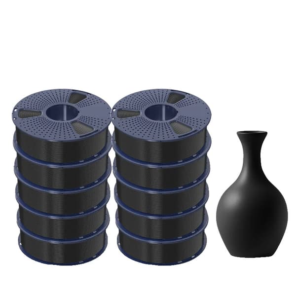 3D Filament, Høj Fluiditet, Miljøvenlig, PLA-Meta Sort