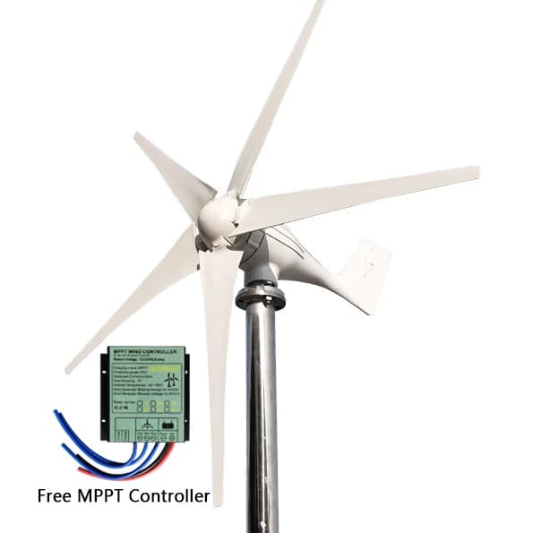 Vindturbin generator, 3000W effektutgång, gratis MPPT-kontrollenhet