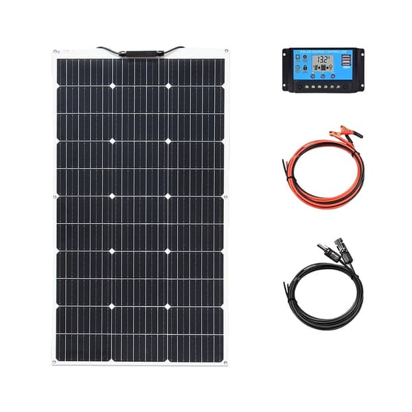 Solpanel, Monokristallin Effektivitet, Mångsidig Laddning, 12V 100W Solarkit