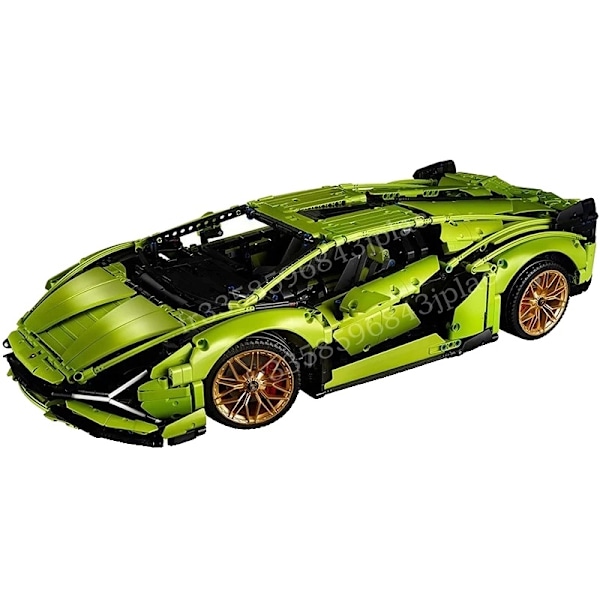 Lamborghini bilmodel byggeklodser, 3696 dele, kompatibel med Technic 42115., 3696 stk uden æske 3696PCS NO BOX 3696PCS NO BOX