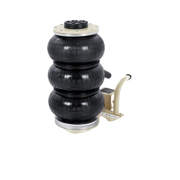Luftjack, 3000 kg kapacitet, 14 - 45 cm lyftområde, pneumatiskt drift, VIT
