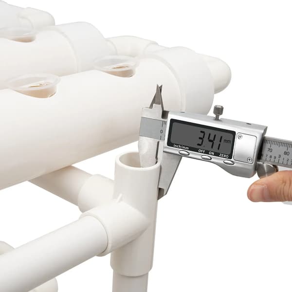 Hydroponisk System Vækstsæt, 3-Lags Design, 108 Plantepladser, Inkluderer Vandpumpe