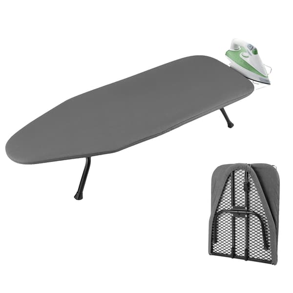 Strykbord, Bärbar Design, Halkfria Fötter, grå