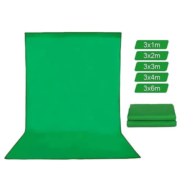 Vihreä taustakangas, musliinikangas, Youtube-valokuvausstudio Green