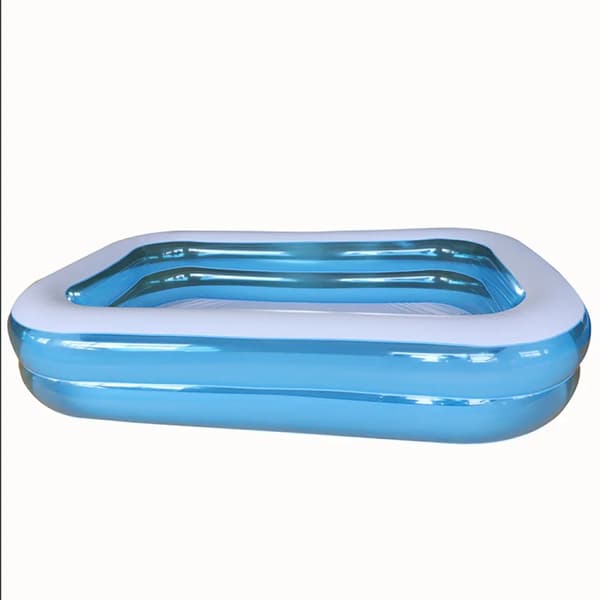 Oppustelig Swimmingpool, PVC Materiale, Rektangulær Form, Familievenlige Størrelser, 2.6M