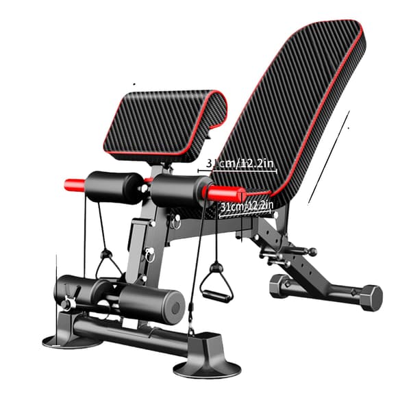 Supine Board, Justerbar Rygstøtte, Robust Konstruktion, sort