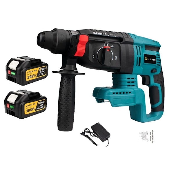 Borrfri Elektrisk Slagborr, 26MM Borrdiameter, Batteridriven 18V,2 Batteri 2 Battery 2 Battery