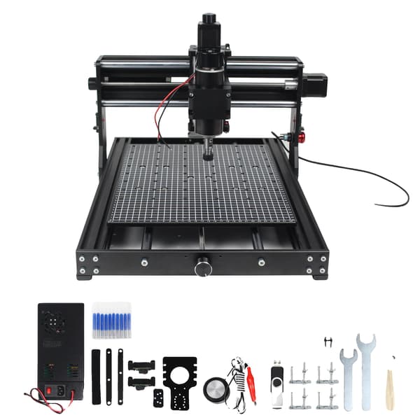 CNC Router, 500W Spindelmotor, Hög Precision Skärning, Ingen handkontroll-a, 220V-b, 10W-a