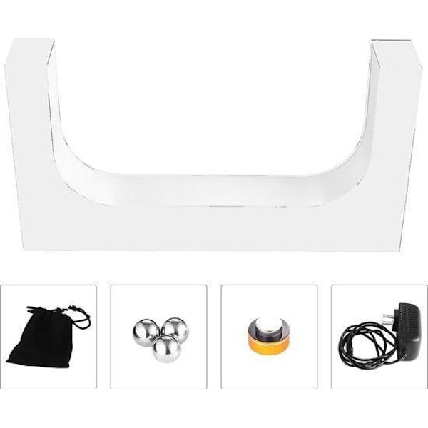 Magnetisk sneaker Display Liquid Sneaker LED -belysning 360 Roterende sort